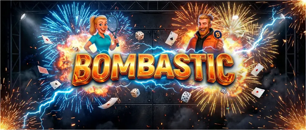 Bombastic Casino homepage screenshot